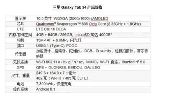 ȫGalaxy Tab S4ʱṩ