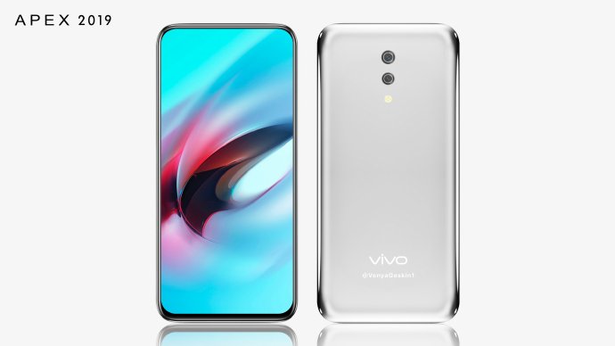 vivo APEX 2019整機渲染圖首曝 機身圓滑或沒有實體按鍵